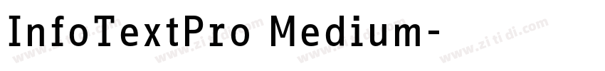 InfoTextPro Medium字体转换